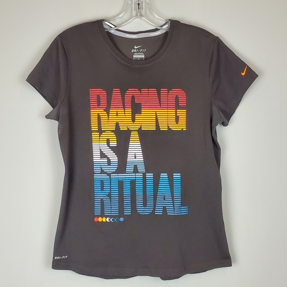 Nike Tops - Nike Dri Fit 'Racing' Short Sleeve